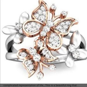 Butterfly ring size 6